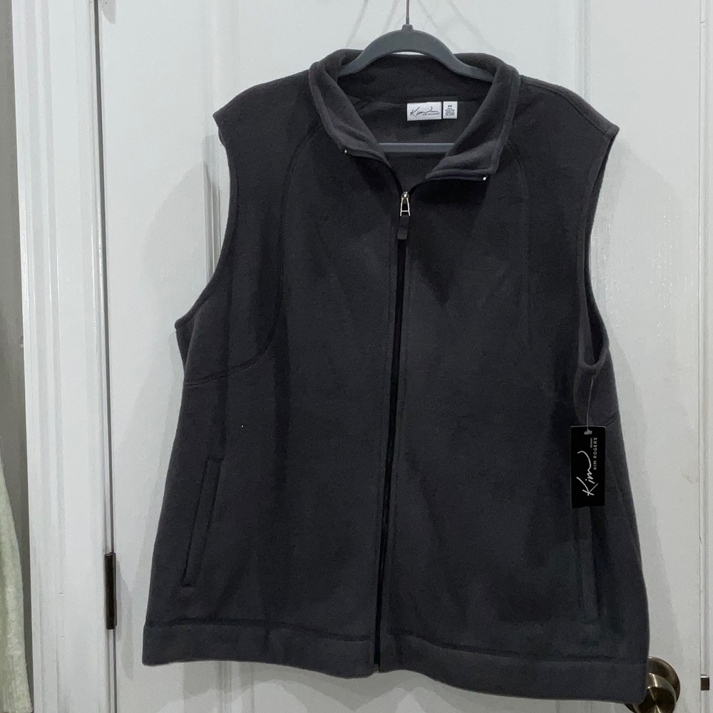 Kim Rogers Charcoal Sleeveless Vest